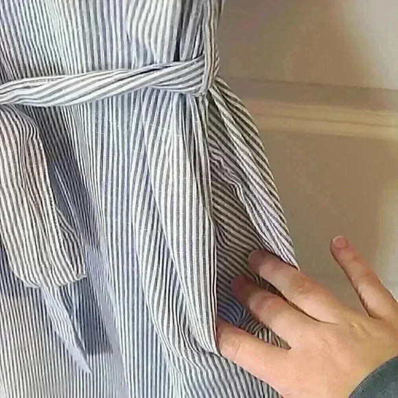 Blue striped dress - Picture 4 of 7